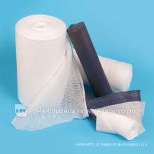 Alta qualidade 100% algodão Rolinho de gaze absorvente médico